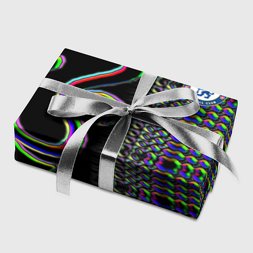 Бумага для упаковки Chelsea fc glitch / 3D-принт – фото 2