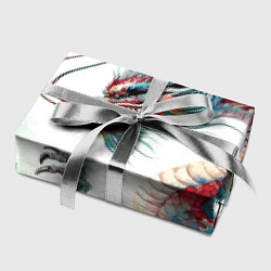 Бумага для упаковки Акварельный японский дракон, цвет: 3D-принт — фото 2