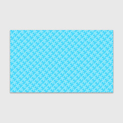 Бумага для упаковки Паттерн снежинки голубой, цвет: 3D-принт