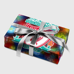 Бумага для упаковки Liverpool все logo неон, цвет: 3D-принт — фото 2