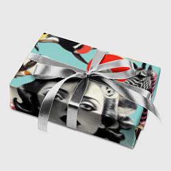 Бумага для упаковки Коллаж с женщиной и зверями, цвет: 3D-принт — фото 2