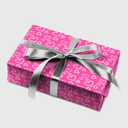 Бумага для упаковки Паттерн маленький сердечки розовый, цвет: 3D-принт — фото 2