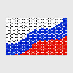 Бумага для упаковки Флаг России из гексагонов, цвет: 3D-принт
