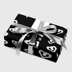 Бумага для упаковки BTS band black kpop, цвет: 3D-принт — фото 2