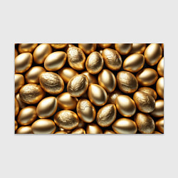 Бумага для упаковки Золотые Пасхальные яйца, цвет: 3D-принт