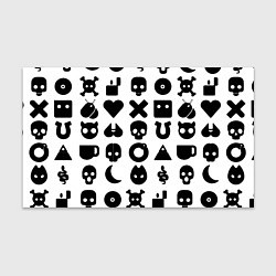 Бумага для упаковки Love death robots pattern white, цвет: 3D-принт