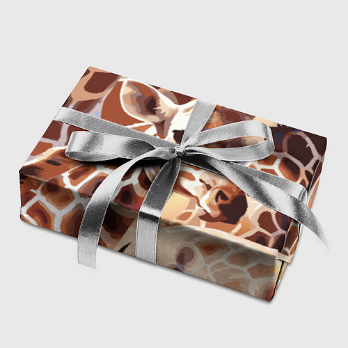 Бумага для упаковки Жирафы - африканский паттерн / 3D-принт – фото 2