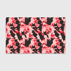 Бумага для упаковки Розовый камуфляж из котов, цвет: 3D-принт
