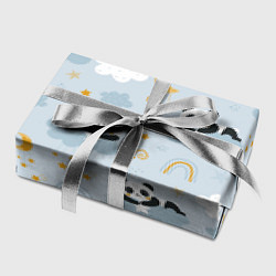 Бумага для упаковки Панда на облаках, цвет: 3D-принт — фото 2