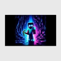 Бумага для упаковки Minecraft - neon character ai art, цвет: 3D-принт