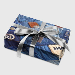 Бумага для упаковки Vanguard jeans patchwork - ai art, цвет: 3D-принт — фото 2