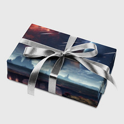 Бумага для упаковки Фантастическая планета внутри космоса, цвет: 3D-принт — фото 2