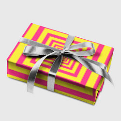 Бумага для упаковки Желтые квадраты трансформация, цвет: 3D-принт — фото 2