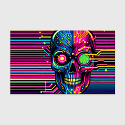 Бумага для упаковки Pop art skull - ai art, цвет: 3D-принт