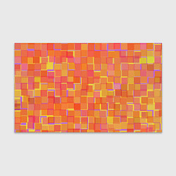 Бумага для упаковки Россыпь оранжевых квадратов, цвет: 3D-принт