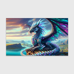 Бумага для упаковки Крылатый сказочный дракон - нейросеть, цвет: 3D-принт