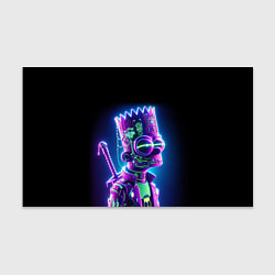 Бумага для упаковки Bart Simpson cyber ninja - neon glow, цвет: 3D-принт