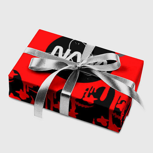 Бумага для упаковки Marshmello x Nasa red / 3D-принт – фото 2