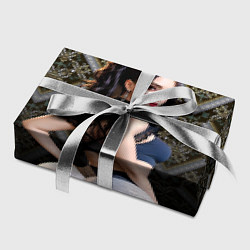 Бумага для упаковки Сексуальная девушка в белом обтягивающем белье, цвет: 3D-принт — фото 2