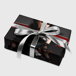 Бумага для упаковки Готическая девушка с порезом на фоне, цвет: 3D-принт — фото 2