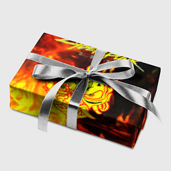 Бумага для упаковки Samurai fire cyberpunk, цвет: 3D-принт — фото 2