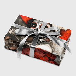 Бумага для упаковки Катрина в красном, цвет: 3D-принт — фото 2