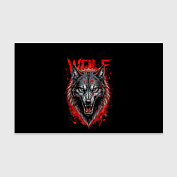 Бумага для упаковки Wolf red blood, цвет: 3D-принт