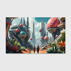 Бумага для упаковки Планета фантастика, цвет: 3D-принт