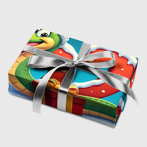 Бумага для упаковки Змея символ года 2025 / 3D-принт – фото 2