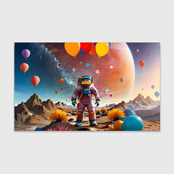 Бумага для упаковки Праздничный космонавт, цвет: 3D-принт