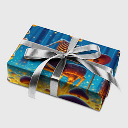 Бумага для упаковки Квинтет скелетов в сказочном лесу, цвет: 3D-принт — фото 2