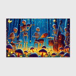 Бумага для упаковки Квинтет скелетов в сказочном лесу, цвет: 3D-принт