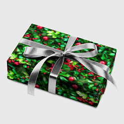 Бумага для упаковки Ягоды падуба на новогодней елке, цвет: 3D-принт — фото 2