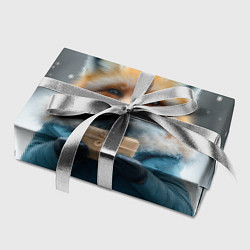 Бумага для упаковки Лисица с подарком, цвет: 3D-принт — фото 2