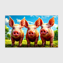 Бумага для упаковки Три поросенка