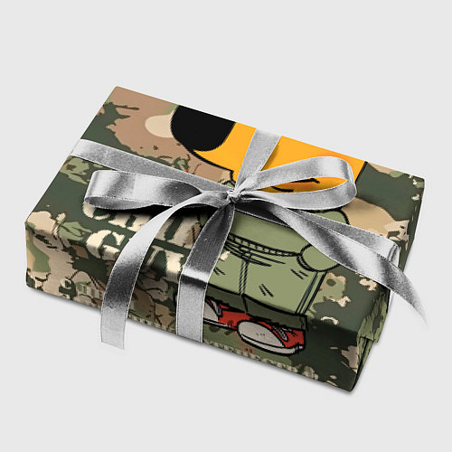 Бумага для упаковки Чиловый парень - с Днем защитника Отечества / 3D-принт – фото 2