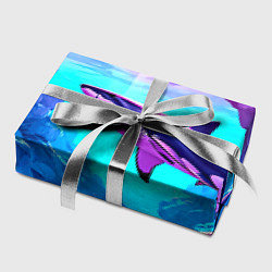 Бумага для упаковки Акула в розовом сиянии, цвет: 3D-принт — фото 2