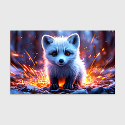 Бумага для упаковки Песец в искрах