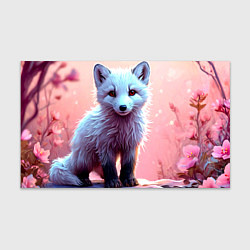 Бумага для упаковки Песец в розовом лесу, цвет: 3D-принт