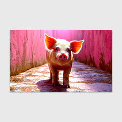 Бумага для упаковки Поросенок в розовом, цвет: 3D-принт