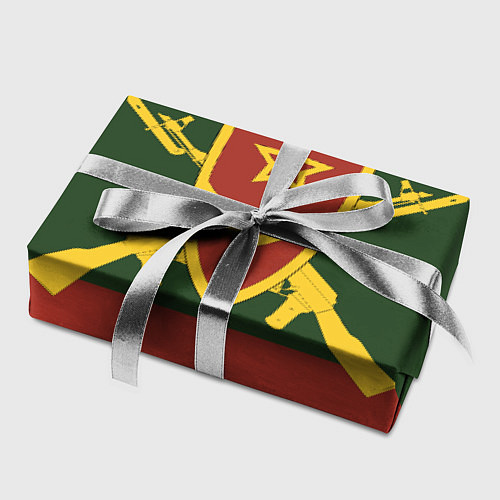 Бумага для упаковки Мотострелковые войска: герб со щитом / 3D-принт – фото 2