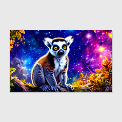 Бумага для упаковки Лемур и звездная ночь, цвет: 3D-принт