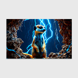 Бумага для упаковки Сурикат в разрядах молний, цвет: 3D-принт