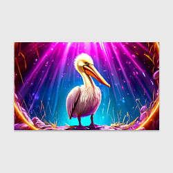 Бумага для упаковки Пеликан в сиянии лучей, цвет: 3D-принт