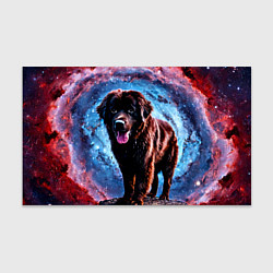 Бумага для упаковки Ньюфаундленд в космосе, цвет: 3D-принт