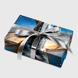 Бумага для упаковки Уиппет в космосе, цвет: 3D-принт — фото 2