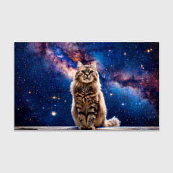 Бумага для упаковки Сибирская кошка в космосе, цвет: 3D-принт