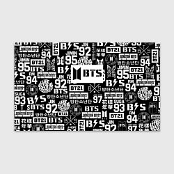 Бумага для упаковки Bangtan Boys pattern black, цвет: 3D-принт
