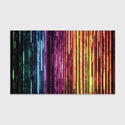 Бумага для упаковки Неоновый и переливающийся киберпанк узор, цвет: 3D-принт