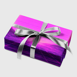 Бумага для упаковки Синтвейв ретровейв неоновый узор и солнце, цвет: 3D-принт — фото 2